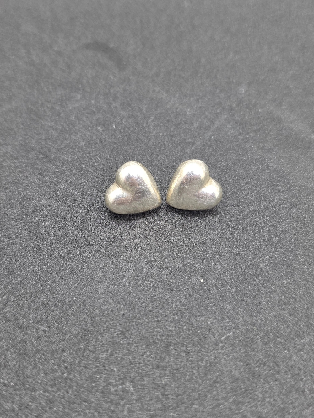 Tiffany & Co. Heart Stud Earrings - Silver